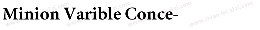 Minion Varible Conce字体转换